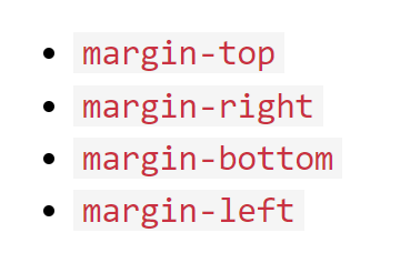 margin individual sides example