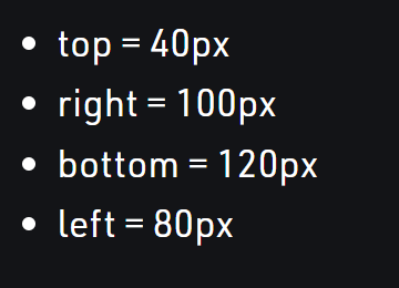 Padding properties and values